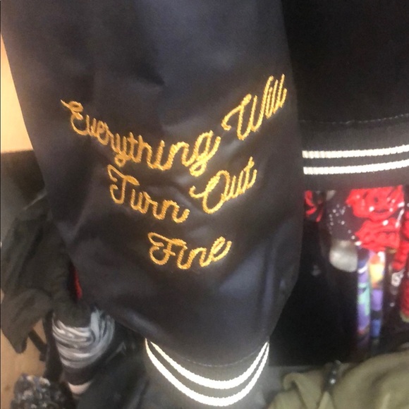 Lucky Brand Varsity Jacket Navy with Iconic Patches - Picture 5 of 8